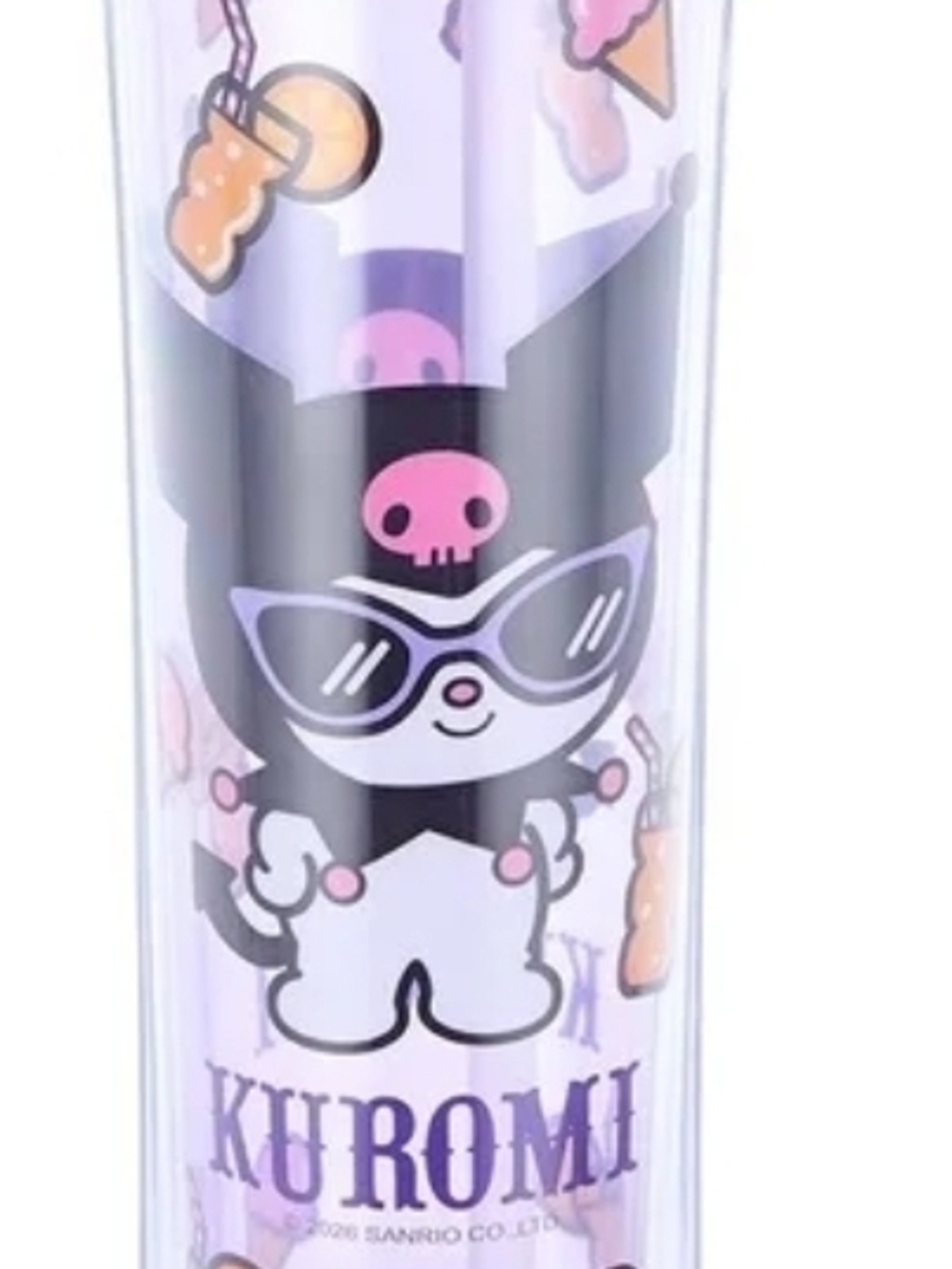 New sanrio hello kitty kuromi plastic doubled wall tumbler with lid 640 ml.